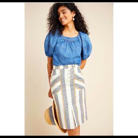 Anthropologie Dresses & Skirts - ANTHROPOLOGIE Eyelet Skirt